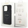 Guess PU Saffiano MagSafe dėklas skirtas Apple iPhone 15 Pro Max juodos spalvos