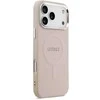 Guess PU Saffiano MagSafe dėklas skirtas Apple iPhone 17 Pro Max rožinės spalvoa