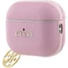 Guess Saffiano 4G Charm dėklas skirtas AirPods Pro 2 Rožinė