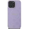 Guess Saffiano Peony Classic Logo MagSafe Apple iPhone 16 Pro Max - dėklas telefonui violetinės spalvos