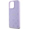 Guess Saffiano Peony Classic Logo MagSafe Apple iPhone 16 Pro Max - dėklas telefonui violetinės spalvos