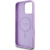 Guess Saffiano Peony Classic Logo MagSafe Apple iPhone 16 Pro Max - dėklas telefonui violetinės spalvos