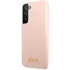 Samsung Galaxy S22 Plus Guess silikoninis dėklas Script Metal Logo (GUHCS22MLSLMGPP) light rožinės spalvos