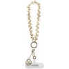 Dėklas Guess Universal Wrist virvelė Crystals 4G Charm aukso spalvos