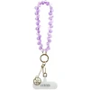 Dėklas Guess universalus riešo dirželis su kristalais 4G Charm violetinis