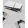 Dėklas iPega P5S008 horizontalus stovas su USB HUB, skirtas PS5 Slim Baltas