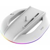 iPega P5S035SA vertikalus stovas (2xUSB-A) su RGB, skirtas PS5 Slim / PS5 Pro Baltas