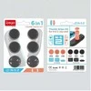 iPega SW2026B Thumb Grips JoyCon Controller for Nintendo Switch 2 6pcs juodos spalvos