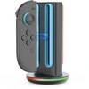 iPega SW2051 Charger Dock with RGB for JoyCon Controllers Nintendo Switch 2 juodos spalvos