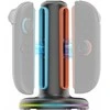 „iPega SW2052“ įkroviklio stotelė su RGB šviesa, skirta „JoyCon“ valdikliams, „Nintendo Switch 2“, juoda