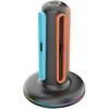 „iPega SW2052“ įkroviklio stotelė su RGB šviesa, skirta „JoyCon“ valdikliams, „Nintendo Switch 2“, juoda