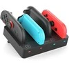iPega SW2081 Charger Dock for JoyCon Controllers Nintendo Switch 1/2 Juodas