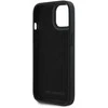 Karl Lagerfeld 3D Rubber Glitter Logo Apple iPhone 15 dėklas telefonui juodos spalvos