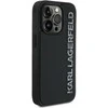 Karl Lagerfeld 3D Rubber Glitter Logo Apple iPhone 14 Pro dėklas telefonui juodos spalvos