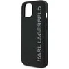 Karl Lagerfeld 3D Rubber Glitter Logo Apple iPhone 14 dėklas telefonui juodos spalvos