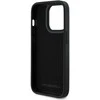 Karl Lagerfeld 3D Rubber Glitter Logo Apple iPhone 14 Pro dėklas telefonui juodos spalvos