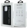 Karl Lagerfeld 3D Rubber Glitter Logo Apple iPhone 13 Pro dėklas telefonui juodos spalvos