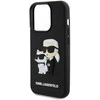 Karl Lagerfeld 3D Rubber Karl and Choupette Apple iPhone 13 Pro dėklas telefonui juodos spalvos