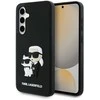 Karl Lagerfeld KLHCS24FE3DRKCNK S24 FE S721 dėklas telefonui juodos spalvos hardcase 3D Rubber Karl&Choupette