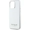 Karl Lagerfeld Grained PU Hotel RSG dėklas telefonui Apple iPhone 15 Pro Max pilkos spalvos