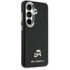 Karl Lagerfeld Grained PU Leather K&CH Heads Magnetic dėklas Samsung Galaxy S26+ juodos spalvos