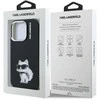 Karl Lagerfeld IML Aquarelle Choupette dėklas Apple iPhone 15 Pro Max juodos spalvos