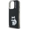 Karl Lagerfeld IML Aquarelle Choupette dėklas Apple iPhone 15 Pro Max juodos spalvos