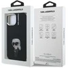 Karl Lagerfeld IML Aquarelle Karl dėklas Apple iPhone 15 juodos spalvos