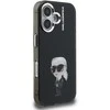 Karl Lagerfeld IML Aquarelle Karl dėklas Apple iPhone 16 juodos spalvos