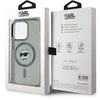 Karl Lagerfeld KLHMP15LHLSCHK Apple iPhone 15 Pro 6.1″ juodos spalvos kietas dėklas IML Metal Choupette Head Mag