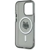 Karl Lagerfeld KLHMP15LHLSCHK Apple iPhone 15 Pro 6.1″ juodos spalvos kietas dėklas IML Metal Choupette Head Mag
