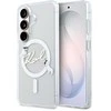 Karl Lagerfeld IML Choupette Karl Script Logo Magnetic dėklas skirtas Samsung Galaxy S26 Transparent