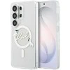 Karl Lagerfeld IML Choupette Karl Script Logo Magnetic dėklas skirtas Samsung Galaxy S26 Ultra Transparent