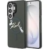 Karl Lagerfeld IML Choupette Karl Script Logo Magnetic dėklas skirtas Samsung Galaxy S26 Ultra juodos spalvos