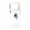Karl Lagerfeld IML Choupette Peekaboo Magsafe dėklas, skirtas iPhone 18 Pro, skaidrus
