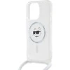 Apple iPhone 15 Pro Max Karl Lagerfeld dėklas IML Choupette Head &amp; Cord MagSafe (KLHMP15XHCCHNT) skaidrus