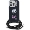 Karl Lagerfeld IML Crossbody K&CH Heads dėklas skirtas Apple iPhone 16 Pro Juodas