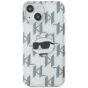 Apple iPhone 13 / 14 / 15 Karl Lagerfeld dėklas IML Choupette Head &amp; Monogram (KLHCP15SHKLPCHT) skaidrus