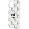 Apple iPhone 13 / 14 / 15 Karl Lagerfeld dėklas IML Choupette Head &amp; Monogram (KLHCP15SHKLPCHT) skaidrus