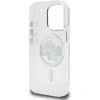 Karl Lagerfeld IML Glitter Karl and Choupette Sketch MagSafe dėklas Apple iPhone 15 Pro skaidrus
