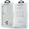 Karl Lagerfeld IML Karl and Choupette MagSafe dėklas skirtas iPhone 16 Pro skaidrus