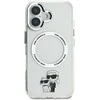 Karl Lagerfeld IML Karl and Choupette MagSafe Apple iPhone 16 dėklas telefonui skaidrus