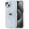 Karl Lagerfeld dėklas skirtas Apple iPhone 15 compatible with MagSafe KLHMP15SHLSKIH (IML Metal K Head) baltos spalvos