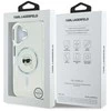 Karl Lagerfeld IML Metal Karl Head MagSafe Apple iPhone 16 - dėklas telefonui baltos spalvos