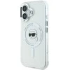 Karl Lagerfeld IML Metal Karl Head MagSafe Apple iPhone 16 - dėklas telefonui baltos spalvos