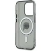 Karl Lagerfeld IML Karl Head Metal Frame MagSafe dėklas telefonui Apple iPhone 15 Pro juodos spalvos