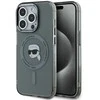 Karl Lagerfeld IML Karl Head Metal Frame MagSafe dėklas telefonui Apple iPhone 15 Pro Max juodos spalvos
