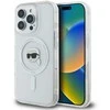 Apple iPhone 16 Pro Karl Lagerfeld IML Metal Karl Head MagSafe (KLHMP16LHLSKIH) dėklas telefonui baltos spalvos