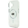 Karl Lagerfeld IML Metal Karl Head MagSafe Apple iPhone 16 - dėklas telefonui baltos spalvos