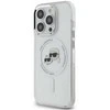 Karl Lagerfeld IML K&CH Heads Metal Frame MagSafe dėklas telefonui Apple iPhone 15 Pro skaidrus